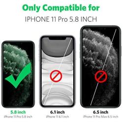 Mkeke Compatible with iPhone 11 Pro Case, Clear Anti-Scratch Shockproof Cases Cover for iPhone 11 Pro 5.8 inch-Black