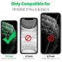 Mkeke Compatible with iPhone 11 Pro Case, Clear Anti-Scratch Shockproof Cases Cover for iPhone 11 Pro 5.8 inch-Black