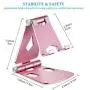 Adjustable Cell Phone Stand, Abdodar Aluminum Desktop Phone Holder Cradle Dock Fully Foldable, Compatible with All Mobile Phone Adjustable Cell Phone Stand, Abdodar Aluminum Desktop Phone Holder Cradle Dock Fully Foldable, Compatible with All Mobile Phone
