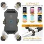 JHVW Bike Phone Mount,360°Rotation Bicycle & Motorcycle Handlebar Phone Holder for iPhone Android GPS Other Devices Between 4 to 7 inches