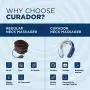 Curador Neck Massager,Intelligent Portable Neck Massager by Garatic with Heat Cordless,3 Modes 15 Levels Smart Deep Tissue Trigger Point Massage Use at Home,Office,Outdoor, Curador Neck Massager,Intelligent Portable Neck Massager by Garatic with Heat Cordless,3 Modes 15 Levels Smart Deep Tissue Trigger Point Massage Use at Home,Office,Outdoor,