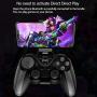 IPEGA PG-9128 Wireless 4.0 Gamepad Trigger Pubg Controller Mobile Joystick Compatible iOS/Android Devices and Smart TV/Set-top Box/PC Computer（Black)