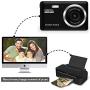 HD Digital Camera, Rechargeable Mini Digital Camera Camera with 2.8" LCD/20MP/8X Digital Zoom Video Camera Kids Students Cameras,Indoor Outdoor for Adult Seniors Kids（Black）