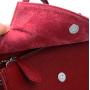 Heshe Womens Leather Backpack Casual Style Flap Backpacks Daypack for Ladies (Wine-R)