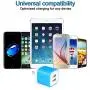 USB Wall Charger, Charger Plug, Charging Block Cube, Charger Block Box, 5V/2.1A Universal Power Adapter Brick Base Compatible for Phone X/8/7/6 Plus, iPad, Samsung Galaxy S9/S8/Note 9, LG, ZTE, HTC USB Wall Charger, Charger Plug, Charging Block Cube, Charger Block Box, 5V/2.1A Universal Power Adapter Brick Base Compatible for Phone X/8/7/6 Plus, iPad, Samsung Galaxy S9/S8/Note 9, LG, ZTE, HTC