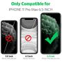 Mkeke Compatible with iPhone 11 Pro Max Case, Clear iPhone 11 Pro Max Cover Shock Absorption Phone Cases 6.5 inch-Blck
