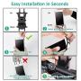 Bovon Bike Phone Mount, Universal Adjustable Silicone Bicycle Phone Holder for Cycling GPS/Map/Time/Music, Compatible with iPhone 11 Pro Max/XS/XR/8/8 Plus, Samsung Galaxy S10/Note 10(Updated Version)