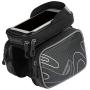 Top Tube Bags,Waterproof Bicycle Bag, Bicycle Waterproof Stand with Reflective Design, Bicycle Frame with Waterproof Touch Screen for Smartphones Under 6.0 Inches,Gray