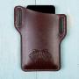 EASYANT PU Leather Cell Phone Holster Universal Case Sheath with Belt Hole Coffee