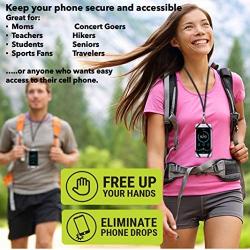 Gear Beast Universal Web Cell Phone Lanyard Compatible with iPhone, Galaxy & Most Smartphones, Includes Phone Case Holder,Neck Strap (Purple)