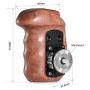 SMALLRIG Right Side Rosette Wooden Handle for Shoulder Mount Support Rig, Right Hand - 1941