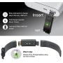 Ulvench Waterproof Fitness Tracker, Smart Watch for Calorie Counter Heart Rate Monitor Sleep Monitor Step Counter, Watch Pedometer, GPS, IP67 Waterproof Activity Tracker for Smartphone Cellphone