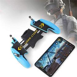 MeterMall Hot Z8 Mobile Gamepad Controller Stretchable Game Pad Joystick for PUBG Game Fire Button Aim Key L1R1 Shooter Trigger with Phone Holder