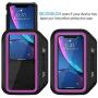 LOVPHONE iPhone 11 Pro Max/iPhone 11 Pro/iPhone 11/iPhone Xs Max/iPhone XR Armband, Water Resistant Sport Running Cell Phone Case with Key Holder and Card Slot for Walking,Hiking,Biking (Rose)