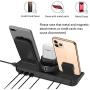 SimpJoy Wireless Charger,Wireless Charger Stand 4 in 1 Charging Stand Dock Compatible with Apple Watch, AirPods and Fast Wireless Charging Stand for iPhone 11/11 Pro/X/XS/XR/Xs Max/8/8 P…