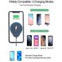 Wireless Car Charger Phone Mount, 10W Qi Fast Charging Car Phone Holder + QC 3.0 Adapter for Dashboard Air Vent/Home Compatible with iPhone 11 Pro Max Xs XR X 8 8+, Samsung S10 S9 S8 S7 Edge