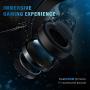 PeohZarr Gaming Headset One Headset PS4 Headset with 7.1 Surround Sound PC Headset with Mic & Light, Over Ear Headphones for One Controller(Adapter Not Included), PS4, Nintendo Switch, PS2