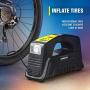 Kensun Bike Tire Pump 110V AC Home / 12V DC Car Electric Powered Inflator Air Compressor