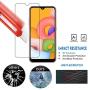 [3-Pack] PULEN Tempered Glass for Samsung Galaxy A01 Screen Protector,HD Clear Scratch Resistant Bubble Free Anti-Fingerprints Easy Installation 9H Hardness with Easy Installation Tray