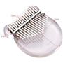 Kalimba,Thumb Piano,17-Key Acrylic Material Transparent Bear-Shaped Muslady