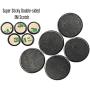 Shungite Stickers for Cell Phone for Protection EMF and WiFi 5G Devices 3M Scotch Super Sticky Set 5 Pieces