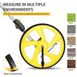 Measuring Wheel Zozen Collapsible with Kickstand and Cloth Carrying Bag Measurement 0-9,999 Ft