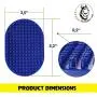 Dog Grooming Brush - Dog Bath Brush - Cat Grooming Brush - Dog Washing Brush - Rubber Dog Brush - Dog Hair Brush - Dog Shedding Brush - Pet Shampoo Brush for Dogs and Cats with Short or Long Hair