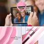 UMsky Selfie Ring Light,Universal Phone Selfie Ring Light,Portable LED Selfie Light Ring Lights for Android/iPhone, LED Ring Light, Rechargeable Brightness Portable Selfie Light Ring (Pink)