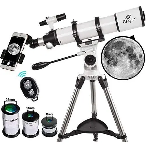 Gskyer Telescope, 600x90mm AZ Astronomical Refractor Telescope, German Technology Scope Gskyer Telescope, 600x90mm AZ Astronomical Refractor Telescope, German Technology Scope