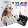 Wireless Earbuds, Torteco Bluetooth 5.0 Headphones, in-Ear Stereo Wireless Earbuds with Microphone One-Step Pairing with Charging Case, IPX6 Water Proof for Running, Sports, Working, Black