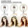 10.2" Selfie Ring Light with Tripod Stand - Dimmable RGB Ring Light LED Circle Lights Halo Lighting with Stand & Phone Holder for Live Steaming Make Up Vlogging Video, Compatible for iPhone Android 10.2" Selfie Ring Light with Tripod Stand - Dimmable RGB Ring Light LED Circle Lights Halo Lighting with Stand & Phone Holder for Live Steaming Make Up Vlogging Video, Compatible for iPhone Android