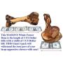 K9 Connoisseur Single Ingredient Dog Bones Made in USA for Large Breed Aggressive Chewers All Natural Long Lasting Meaty Marrow Filled Bone Chew Treat Best for Dogs Over 50 Pounds