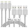 iPhone Charger Cable MFi Certified Lightning Cord 3Pack 6ft USB Fast Charging Syncing Cable Nylon Braided iPhone SE 11 Pro MAX Xs XS MAX XR X 8 7 6 5 Plus S E iPad iPod Grey
