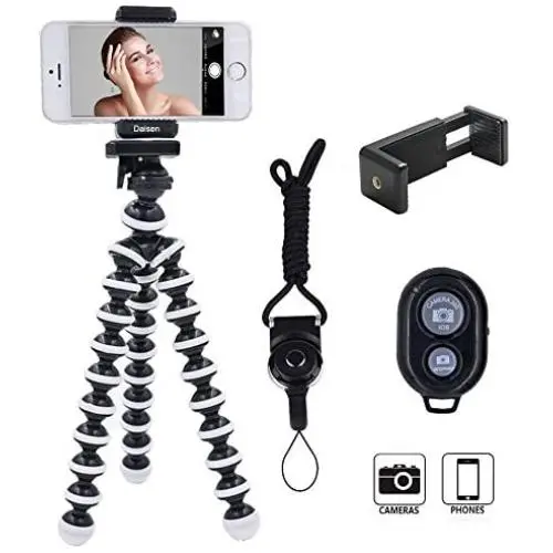 DAISEN Octopus Camera Holder and Phone Tripod for iPhone/Universal Smartphone, White (4326573160) DAISEN Octopus Camera Holder and Phone Tripod for iPhone/Universal Smartphone, White (4326573160)