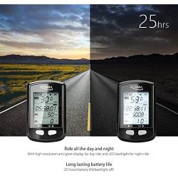 POSMA DB2 Bluetooth GPS Cycling Bike Computer Speedometer Odometer Altimeter Calories Heart Rate Cadence Temperature Route Tracking ANT+, Support Strava, BLE4.0 Smartphone, iPhone Android APP