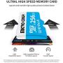 Micro Center Premium 256GB microSDXC Card UHS-I Flash Memory Card C10 U3 V30 4K UHD Video A1 Micro SD Card with Adapter (256GB)