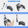 Xbox One Controller Stream Play Mount Clip, OIVO Xbox Controller Phone Holder Clamp with Adjustable Stand Compatible with Xbox One,Xbox One S, Xbox One X