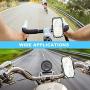 WeGuard Bike& Motorcycle Phone Mount - Universal Bike Handlebar Cell Phone Holde, Bike Cell Phone Holder Compatible with for iPhone 11 Pro, Xr, Xs Max, Samsung S20 S10+ or Any Cell Phone