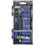 ORIA Precision Screwdriver Kit, 60 in 1 with 56 Bits Screwdriver Set, Magnetic Driver Kit with Flexible Shaft, Extension Rod for Mobile Phone, Smartphone, Game Console, Tablet, PC, Blue