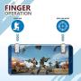 BOKA Super Sensitive Touch Screen Pubg Metal Triggers with L1 RI Shooting Aim Button Controller Gamepad Joystick for All Smartphones - (Metal T)