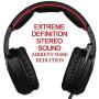 [Newest Updately] Sades SA920 Wired Stereo Gaming Headset Over Ear Headphones with Microphone for New Xbox One / PS4 / PC /Cell phones- Black/red (Renewed)