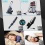 Sophia & William Cordless Handheld Vacuum Cleaner Rechargeable, Portable Small Handheld Vacuum Cleaner Lightweight with Powerful Suction and Charging Base