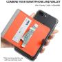 Ringke Flip Card Holder ID Adhesive 3M Premium Stick Fashion Multi-Card Slot Wallet Case Credit Card Cash Pouch Attachment Compatible with Most Smartphones, Android and More - Gray