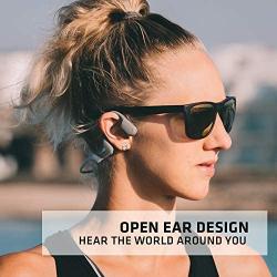 AfterShokz Aeropex Open-Ear Wireless Bone Conduction Headphones with Sport Belt, Lunar Grey