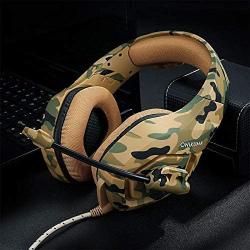Camouflage Headset Bass Gaming Headphones Game Earphones Casque with Mic for P4S PC Mobile Phone New One Tablet