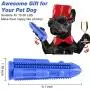 QDAN Dog Toy Chew Toothbrush Squeaky Toys Stick Puppy Chew Toy Interactive for Small Medium Dogs Teeth Cleaning Dental Care Stress Relive Indoors Outdoors(Fit 15-60Lbs Dogs