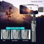 Acouto 3 Axis Stabilizer for Cameras,H4 3 Axis Handheld Anti-shake Mobile Phone Gimbal Stabilizer for Cellphone Action Camera