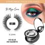 SISILILY 3 Pairs No Megnet No Glue Reusable Fake Eyelashes with Eyeliner Set 3D Waterproof Handmade Eyelashes Kit with Mascara (Morphing)