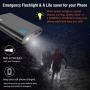 Jackery Portable Charger Giant+ 12000mAh Power Outdoors Dual USB Output Battery Pack Travel Backup Power Bank with Emergency LED Flashlight for iPhone, Samsung and Other Smart Devices - Black
