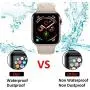 2 Pack - Liquid Tempered Glass Screen Protector Compatible for Apple Watch Full Coverage Protective Foil 9H 2.5D (38mm)